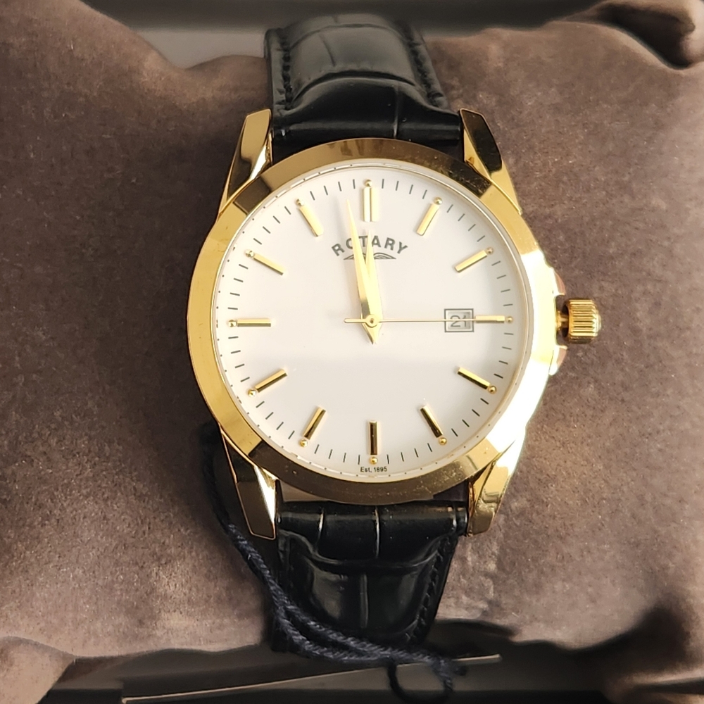 Rotary Gold and Black Men's Watch
